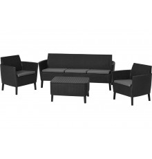 Комплект с тройным диваном Keter Salemo 3 seater set графит 238590