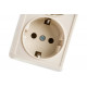 Трехместная розетка IEK РС23-3-ОК ОКТАВА