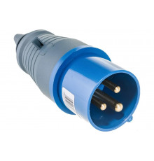 Электрическая кабельная вилка IEK 16А 2P+E 16А 220В IP44 013 ИЭК PSR01-016-3