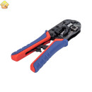 Пресс-клещи для штекеров RJ 45 Knipex 3-в-1, кол-во гнёзд: 1, 8-пин 8P8C, резка и зачистка кабеля, 190 мм KN-975113