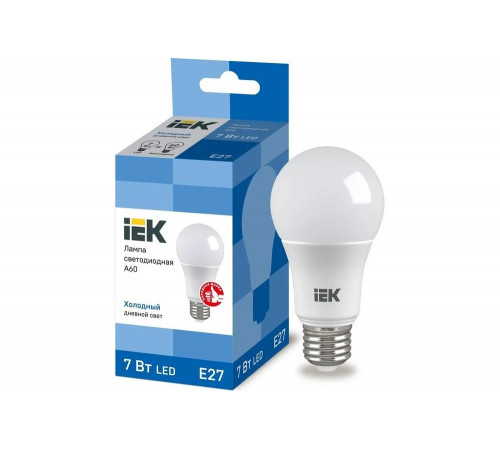 Инновационная лампа IEK LLE-A60-7-230-65-E27