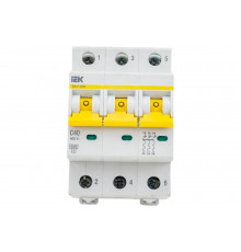 Автоматический выключатель IEK ВА47-60M 3Р 40А 6кА С MVA31-3-040-C