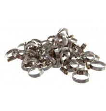 Хомуты СИБРТЕХ нержав. сталь, стандартное болтовое крепление 20-32мм, 50шт/уп, ширина 9мм 47580