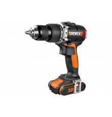 Бесщеточная аккумуляторная ударная дрель-шуруповерт WORX WX373