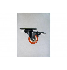 Мебельное колесо TOR SCzb 25 50 мм площадка с тормозом, PVC, полипропиленовый обод, подшипник 1027256