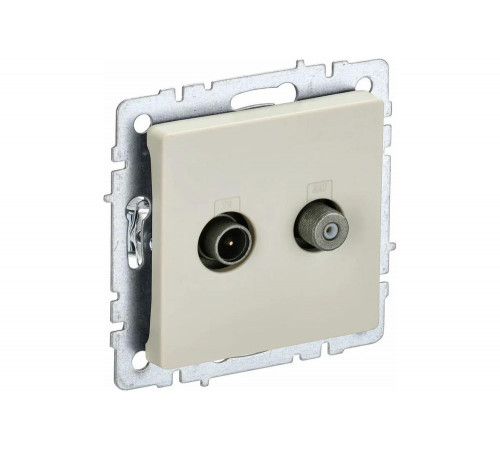 IEK Brite розетка ртв/рсп12-бркр