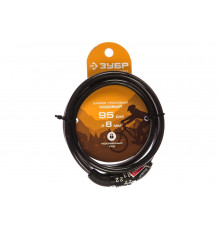 Тросовый кодовый Замок Зубр Стандарт с неизменяемым кодом длина троса 950 мм d 8 мм 37267-95