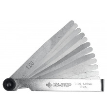 Набор Зубр Мастер щупы автомобильные 0.05-1 мм 13 шт. 4325-H13_z01