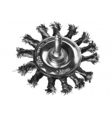 Щетка дисковая со шпилькой (75 мм; жгутированные пучки стальной проволоки 0.5 мм) DEXX 35108-075