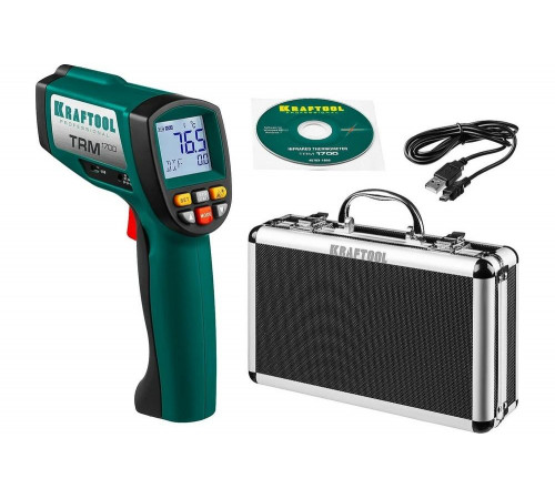 KRAFTOOL -30°С +1650°С, пирометр инфракрасный TRM-1700 45701-1650