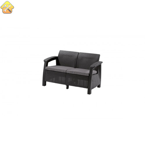 Диван KETER Corfu love seat графит 258973