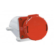 Стационарная розетка IEK 133, 2Р+РЕ, 63А, 220В, IP54, ИЭК PSR11-063-3