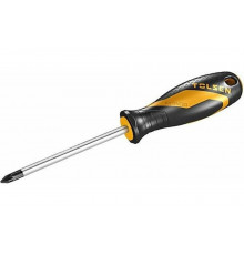 Отвертка TOLSEN крестовая Comfort с двухкомпонентной ручкой Cr-V PH1x100мм 20007