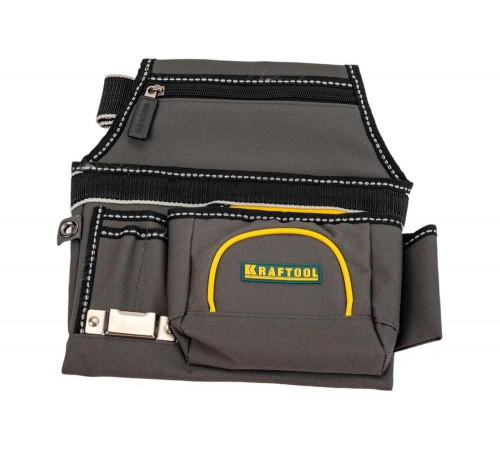 KRAFTOOL 9 карманов, высота 27 мм, длина 30.5 мм, сумка поясная с ремнем 38743
