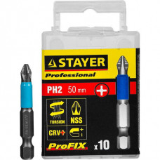 STAYER PH2, 50 мм, 10 шт., биты ProFix Phillips 26203-2-50-10_z01