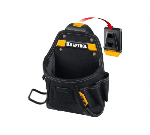 Поясная сумка 240x250 мм с быстросъёмным креплением KRAFTOOL FastClip KP-6 , 6 карманов и петель 38775