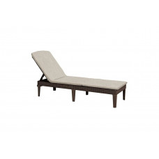 Шезлонг KETER Jaipur Sun lounger (with cushion) коричневый 255891