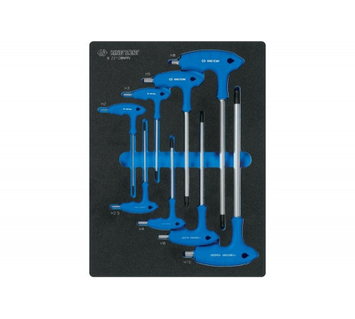 Набор шестигранников L-тип, ложемент, 8 предметов KING TONY 9-22108MRV