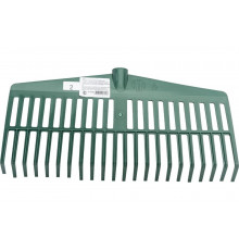 Веерные пластиковые грабли СИБРТЕХ 420 мм, 22 плоских зуба, без черенка 617055