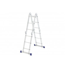 Шарнирная алюминиевая лестница СИБРТЕХ 4х3 97881