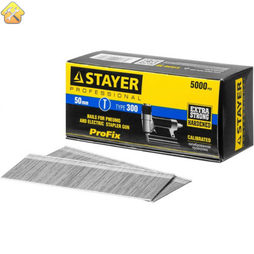 STAYER гвозди тип 300, 50 мм, гвозди особотвердые 31530-50 Professional