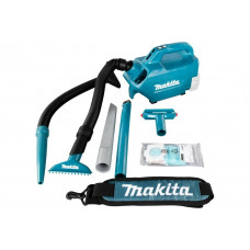 Пылесос Makita аккумулятор 18В, Li-ion, 1400л\м, 5.4 кПа,0.33\0.5л,1.8-2.2 кг., 3-x скоростной DCL184Z