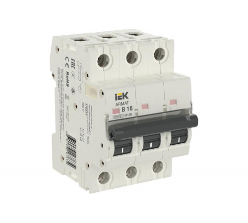 Автоматический выключатель IEK M10N 3P D 8А AR-M10N-3-D008