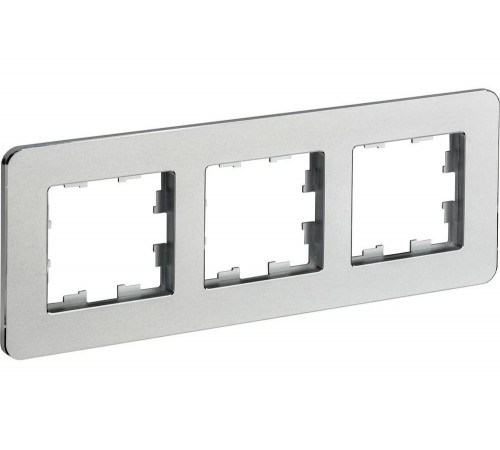 3-местная рамка IEK Brite ру-3-1-бр металл алюминий re BR-M32-M-01-K47