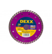 Круг отрезной алмазный ТУРБО (150x7x22.2 мм) для УШМ DEXX 36702-150_z01