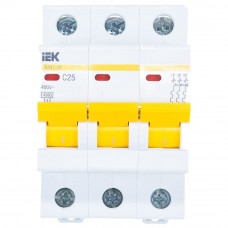 Автомат IEK ВА47-29 3п, 25А, C, 4.5кА