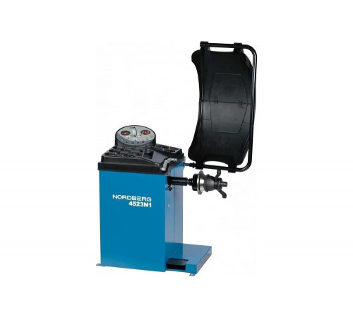 Балансировочный станок NORDBERG с автоматическим вводом 2х параметров, лазером и автостопом, синий 4523N1(B)
