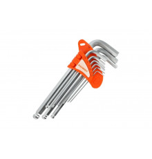 Набор ключей PATRIOT SKH-9L, шестигранные с шаром, длинные, 1,5-10мм, CRV, 9 шт 350002008