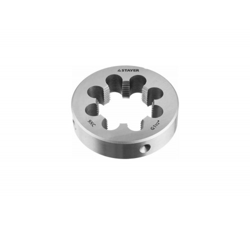 Круглая ручная плашка Stayer MASTER  сталь 9ХС для трубной резьбы G 1 1/2`` 28029-3/2