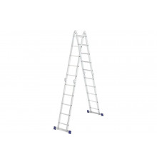 Шарнирная алюминиевая лестница СИБРТЕХ 4х5 97883