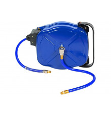 Шланг на автоматической катушке, полиуретановый (8х12 мм; 15 м; резьба 1/4") МАСТАК 681-08015HR