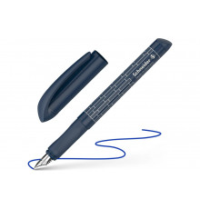 Ручка перьевая Schneider Easy navy синяя, 1 картридж, грип, темно-синий 162058