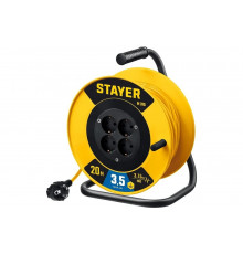 Силовой удлинитель на катушке STAYER M 315 ПВС 3x1.5 20м 3500Вт 55078-20_z01