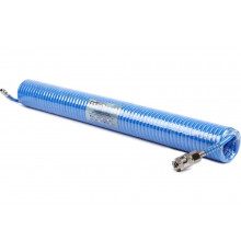 Шланг воздушный полиуретановый, спиральный 5x8 мм, 12 м KraftWell KRW-HC050812