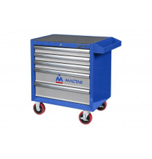 Синяя инструментальная тележка (5 ящиков) МАСТАК 521-05581B