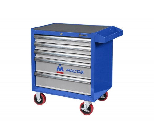 Синяя инструментальная тележка (5 ящиков) МАСТАК 521-05581B