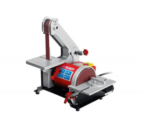 ЗУБР   d 125 мм, 25 х 762 мм лента, 330 Вт, тарельчато-ленточный шлифовальный станок (ЗШС-330)