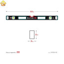 Сверхпрочный уровень KRAFTOOL A-RATE Control с зеркальным глазком, 800 мм 34986-80