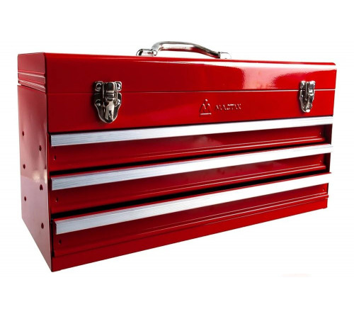 Ящик инструментальный, 3 полки и отсек, красный МАСТАК 511-03530R