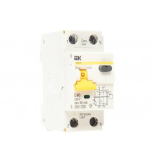Дифавтомат АВДТ-32 1п+N, C, 40А, 30мА IEK MAD22-5-040-C-30
