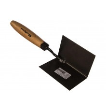 Угловая кельма СИБРТЕХ 110x75x75 мм, стальная, для внутренних углов, буковая ручка 86309