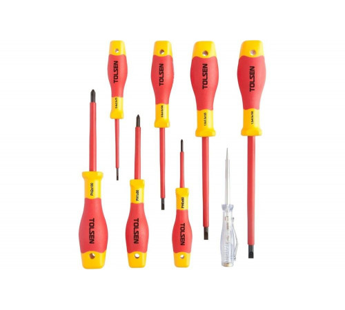 Набор диэлектрических отверток TOLSEN 8 предметов TTV32408