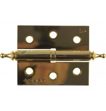 Дверная разъемная петля Зубр Эксперт 1 подшипник цвет латунь PB левая с крепежом 75x63x2.5 мм 2 шт. 37605-075-1L