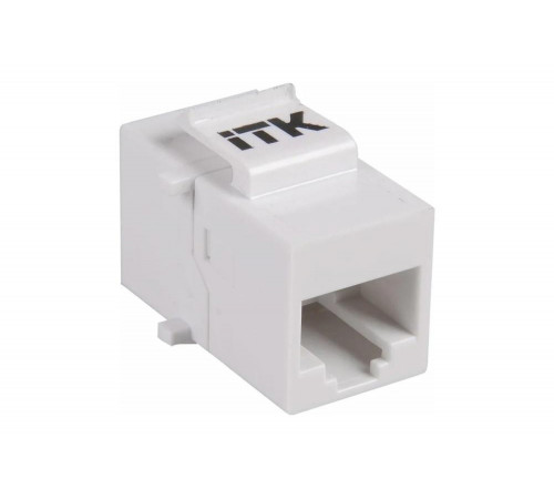 Проходной адаптер IEK ITK кат.5E UTP, RJ45-RJ45, тип Keystone Jack CS7-1C5EU