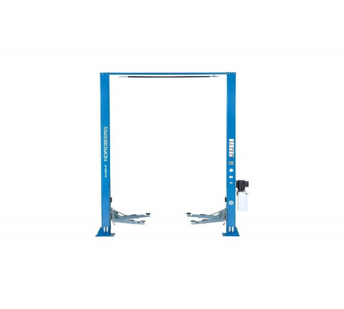 Подъемник NORDBERG 2-стоечный 4 т с верхней синхронизацией, 380 В, синий N4124H-4B_380