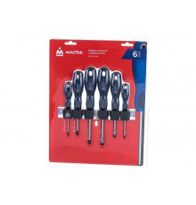 Набор отвёрток с держателем 6шт МАСТАК 04-6RB